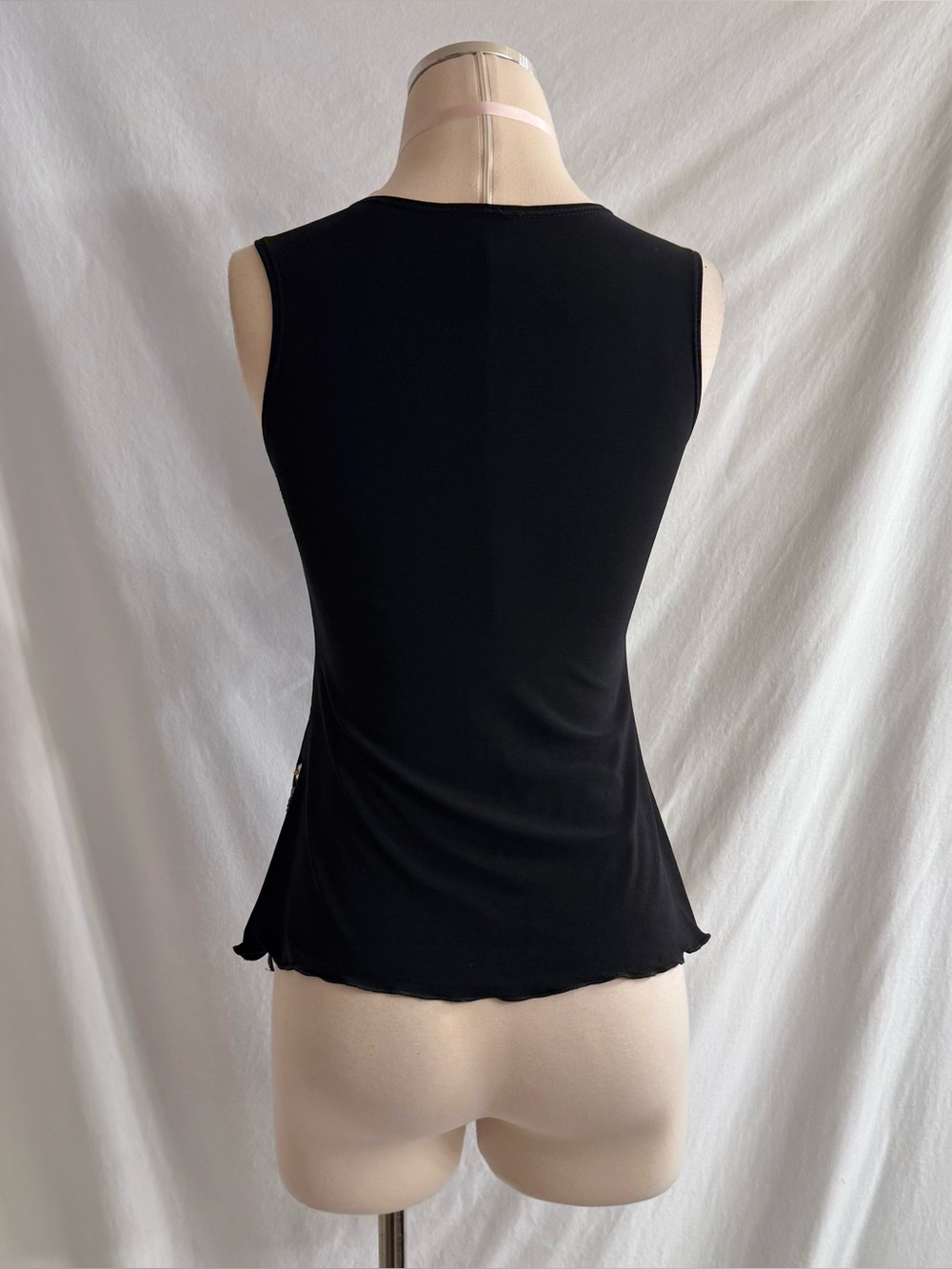 Vintage Y2K Black Glitter Fairy Top - Picture 5 of 6